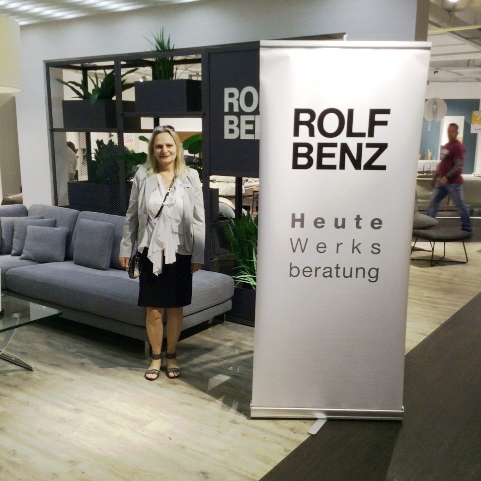Unsere Fachberaterin Frau Flierenbaum im Einsatz für Rolf Benz